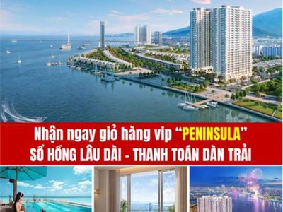 Căn hộ peninsula view sông hàn đà nẵng - sổ hồng lâu dài - giá chỉ 53,5 triệu/m2 0