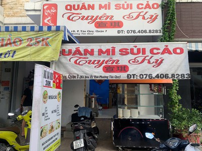 Quận 7   sang quán ăn giá rẻ , mt đường gần chợ tân quy, kinh doanh thoáng và đông, tel : 0