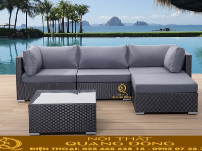 Sofa giả mây dành cho phòng khách gia đình, căn hộ 1
