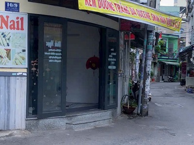 Cho thuê mặt bằng góc 2 mặt hẻm, hẻm 5m thông- 10/9 thoại ngọc hầu, phường hòa thạnh, quận tân phú, 0