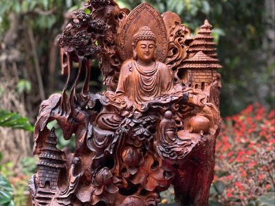 Tượng nhất tâm bái phật   Ý nghĩa bình an phong thủy 1