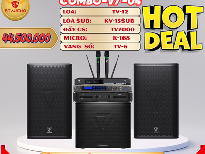 Combo Loa V7 - Combo 4: Hệ Thống Âm Thanh Chuyên Nghiệp, Mạnh Mẽ và Ấn Tượng 0