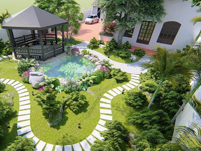 Thi công sân vườn tiêu chuẩn 2024 ở Đồng Nai, HCM giá rẻ 0