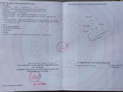 Bán đất đường dx076 - gần vòng xoay định hòa, thổ cư 65m , giá hấp dẫn 0