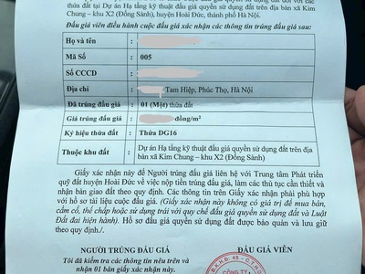 Bán đất đấu giá khu đồng sành 58m2, 66m2, 75m2 và 82m2 1