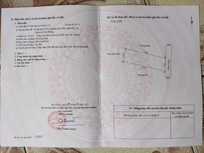 Chính chủ cần bán nhanh lô đất tại tổ dân phố số 04 - phường nam hải - quận hải an - tp hải phòng. 0