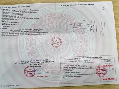 Cần bán nhanh lô đất thổ cư 72m  tại khu nhà ở hoàng lộc   mặt tiền đường nhựa rộng 13m 0