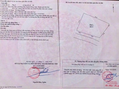 Siêu phẩm  đất tiên hội hàng vip đón sóng vin cổ loa - cầu tứ liên 363.5m2  tiên hội - đông hội vị 1