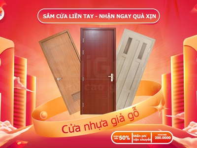 Cửa nhựa giả gỗ 3