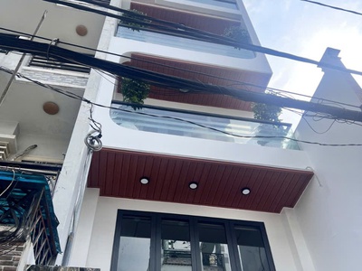 Nhà mới đón tết mã lò lê văn quới gần ngã tư 4 xã hẻm 7m thông 60m2,4tầng nhỉnh 5tỷ 2