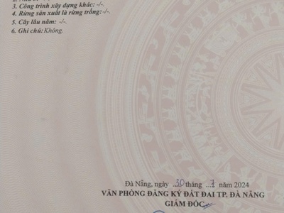 Chính chủ cần bán lô đất kiệt 341 Tôn Đức Thắng, phường Hòa Minh, quận Liên Chiểu 1