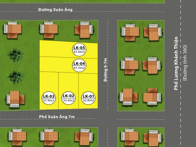 Bán đất thị trấn Trường Sơn, An Lão mặt phố Xuân Áng đường nhựa thông 7m 2