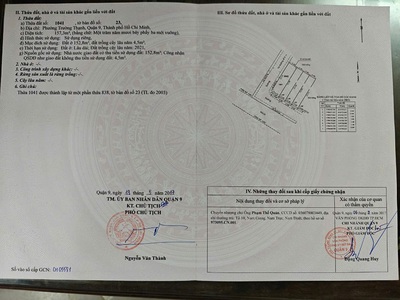 Chính chủ cần bán gấp lô đất cực đẹp 2 mặt tiền đc:phường trường thạnh, q9, hcm 2