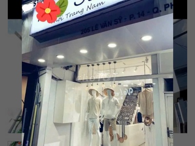 Phú nhuận   cho thuê mb kinh doanh mặt tiền kinh doanh 3 x 9m. 205 lê văn sỹ , f.14, tel : 1