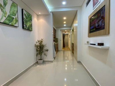 Cho thuê căn hộ tt tầng 1 tân mai, 55m2, 2 ngủ, ô tô đỗ cửa, vào ngay 0