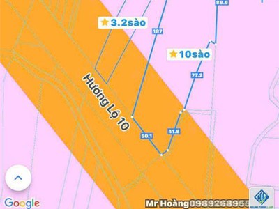 Mặt tiền đường hl10 sông nhạn cẩm mỹ. vitri ngay ngã tư cổng sân bay ra 2km, 5.5ha 0