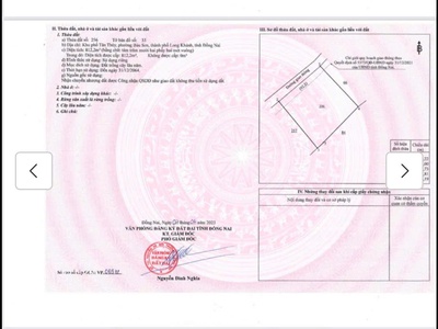 Hót đất đẹp chính chủ - giá tốt - vị trí tại : xuân lập  - bàu sen - long khánh - đồng nai 1