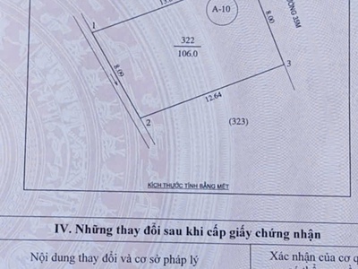 Bán lô đất 106m2 mặt đường 35m đấu giá nghi ân, tp vinh 0