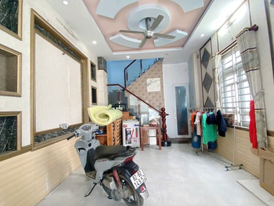 3 mặt hẻm 10m khu dân cư  cao tầng sát chợ, lê đức thọ, đường trước nhà 10m nhà ở cực đẹp chdv cho 1