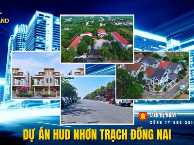 Bán đất nền nhà vườn dự án hud nhơn trạch - saigonland 0