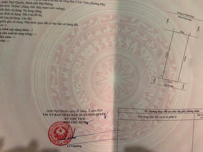 Bán lô đất mặt đường 70m2, ngang 5m, đường lê thánh tông, ngô quyền giá 11,83 tỷ 4