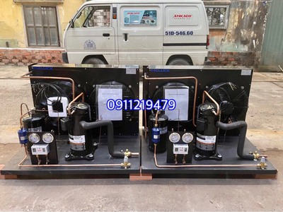 Cung cấp, lắp đặt cụm máy nén kho lạnh Copeland chính hãng 8 hp  ZB58KQ-TFD-524 tại Long An 0