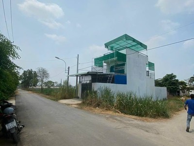 Bán đất góc 2 mặt tiền xã tân thạnh đông, củ chi. dt 5x20m full thổ cư 0