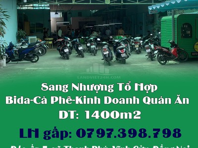 Chính chủ sang nhượng tổ hợp bida-cà phê-kinh doanh quán ăn 0