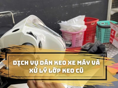 Dịch vụ dán keo xe máy bảo vệ sơn và loại bỏ keo cũ 0