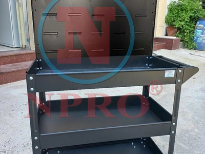 Xe đẩy đồ nghề 3 ngăn có bảng treo 3