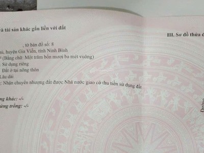 Chính chủ bán đất sổ sẵn 2 mặt tiền trung tâm gia phú-ninh bình 3