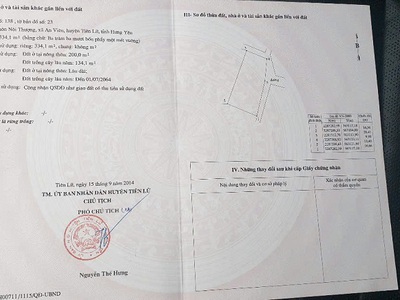 Duy nhất  một lô đất vàng tại xã an viên - huyện tiên nữ - hưng yên dành cho ai nhanh tay nhất 1