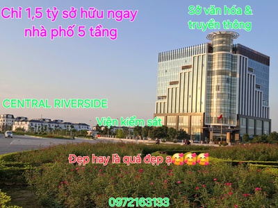Bán nhà 5 tầng mới xây mặt đại lộ Nam Sông Mã đối diện 3000 căn chung cư Vinhomes 1