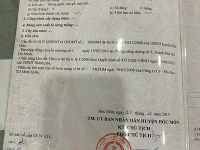 Cần bán gấp nhà hẻm 6m lê thị ri, trung tâm thị trấn hóc môn, shr không qh, 55m2 2 tầng 3 pn nở hậu 2