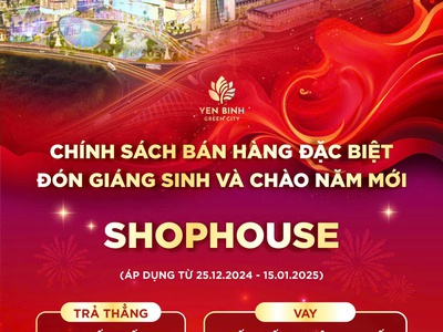 Đất mặt tiền Siêu đô thị Yen Binh Green City thành phố Phổ Yên chiết khấu tới 12 3