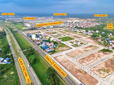Đất mặt tiền Siêu đô thị Yen Binh Green City thành phố Phổ Yên chiết khấu tới 12 6