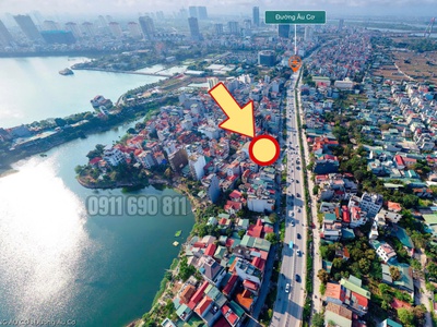 Lô đất vàng 904m2, mt 17,5m, mặt p.âu cơ - tây hồ. giá bán 330 tỷ. 0