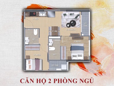 Bán căn hộ 2PN Bs 2,8 tỷ Vinhomes Grand Park Quận 9 0