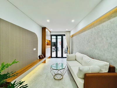 4.16 tỷ- bán nhà hẻm xe hơi nơ trang long- dt: 24.5m2- trệt lầu-2pn full nội thất- khu dân trí 3