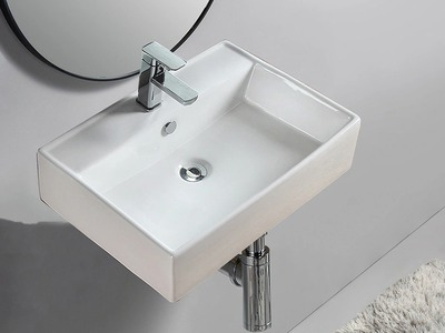 Lavabo Treo Tường Trắng Vuông Cao Cấp MTLA-11 0