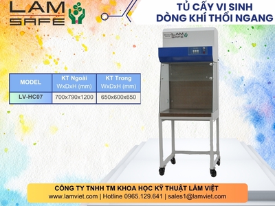 Tủ cấy vi sinh dòng khí thổi ngang - Lâm Việt SCI 0