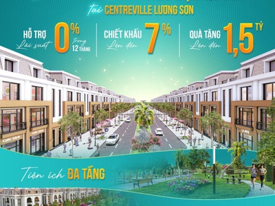 Nhận quà trị giá 100 triệu khi mua shophouse centreville lương sơn. nhận mặt bằng - kinh doanh sớm 4