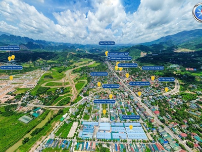 Chính chủ bán lô đất nền 2 mặt tiền trung tâm hành chính lương sơn - hòa bình. quy hoạch lên thị xã 0