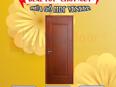 Cửa gỗ công nghiệp HDF veneer 0