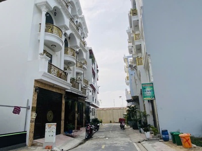 Siêu phẩm đón tết ngay chợ bình thành khu vip nhà lầu-hẻm 8m thông 56m2,5tầng 6 ty1 0