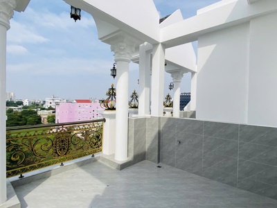 Siêu phẩm đón tết ngay chợ bình thành khu vip nhà lầu-hẻm 8m thông 56m2,5tầng 6 ty1 4