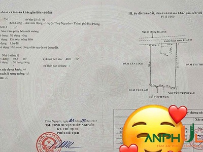 Chuyển nhượng lô đất đẹp tại phường Hoàng Lâm, Thủy Nguyên, Hải Phòng 0