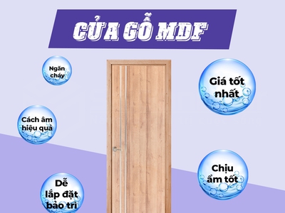 Cửa gỗ công nghiệp MDF Melamine 0