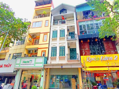 400tr/ năm, mặt ngõ, ô tô  bán nhà thái hà, đống đa, kinh doanh tấp nập. dt 50m 4 tầng mt 4m 0