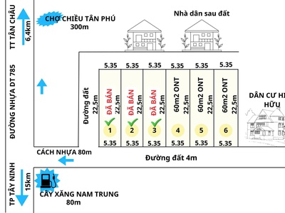 Bán đất xã tân phú, huyện tân châu, tỉnh tây ninh 3